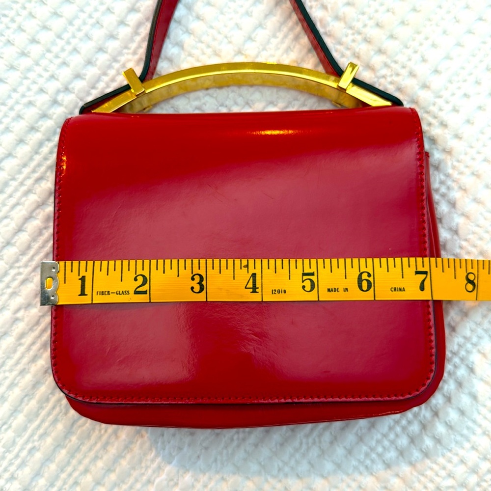 ❤️ Marni mini sculpture red crossbody, gold carry handle ❤️ - Picture 15 of 16